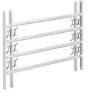 Relaxdays Fenstergitter Einbruchschutz ausziehbar 600 x 1000-1500 mm Grau