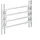 Relaxdays Fenstergitter Einbruchschutz ausziehbar 600 x 1000-1500 mm Grau