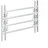 Relaxdays Fenstergitter Einbruchschutz ausziehbar 600 x 1000-1500 mm Grau