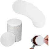 Lntyq 500 Kaffeefilter, 58 Mm Runde Kaffeefilter, Ungebleichte Weiße Papier-espressofilter, Tragbare Papierkaffeefilter Für Kaffeemaschinen Und Espressomaschinen, Büro, Café