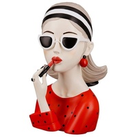 Gilde Dekofigur »Figur Lady mit rotem Lippenstift«, bunt
