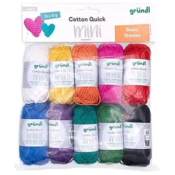 gründl Wolle Cotton Quick Mini "Basic Shades"