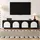 modfu TV-Lowboard 180x45x38 cm Schwarz/Weiß MDF