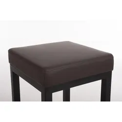 CLP Barhocker Taylor Kunstlederbezug Sitzhöhe 78 cm Metallgestell schwarz braun