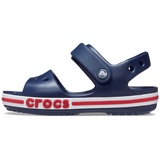 Crocs Bayaband Sandals for Girls and Boys, Lightweight Summer Shoes Navy/Pepper Size 2 UK Child
