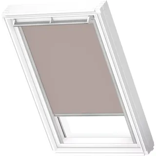VELUX Verdunkelungsrollo DKL F04 4580SWL Helltaupe 4580, GGU,Manuell,VELUX,weiße Schiene
