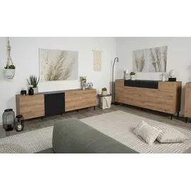 Die Möbelfundgrube Sideboard NOLA 51 A - schwarz Kommode