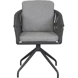 LC Garden Genua Drehstuhl 59 x 62 x 77 cm anthrazit