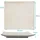 Intirilife Sushi Platte Servier Teller aus Porzellan 26 x 23.4 x 3.8 cm in Weiß | Gr.: onesize