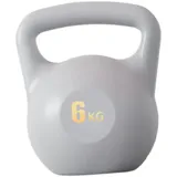 F Fityle Wassergefüllte Kettlebell, Fitness-Kettlebell, ergonomisches Körpertrainingsgerät, Pilates-Training, Wasser-Kettlebell für Fitness, Grau 6kg