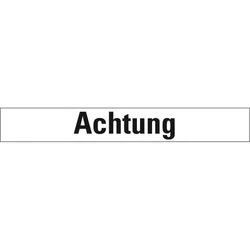 Aufkleber I Signalwort Achtung, Folie, selbstklebend, 148x20mm, 5/Bogen, GHS-Verordnung