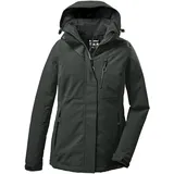 KILLTEC Outdoorjacke Funktionsjacke mit abzippbarer Kapuze KOW 140 WMN Jckt wasserdicht, Winddicht, atmungsaktiv 00787-dunkel blaugrün 48