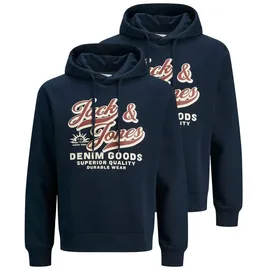 JACK & JONES Hoodie Sweatshirt Logo Blau XXL