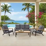 Lesli-Living Donnan Loungeset anthrazit/grau