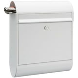 Mefa Ruby 866 Briefkasten Verkehrsweiß RAL 9016  mit integrierter Zeitungsbox