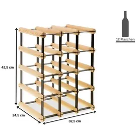 Proregal Weinregal 42,5 x 32,5 x 24,5 cm Natur