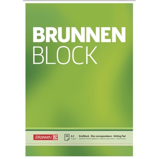 Brunnen Briefblock DIN A4 blanko