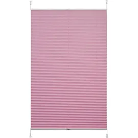 K-HOME Klemmfix-Plisse pink 65 x 130 cm