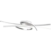 Fischer & Honsel Deckenleuchte, Biba B: 100 cm, grau | nickelfarben matt/weiß| L: