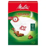 800 x Filtertüten/Kaffeefilter "Melitta Original 102" (Weiß / 3 Aromazonen-Filter)
