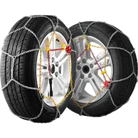 Vevor Schneeketten 2 Stk. Mangan-legierter Stahl, Traktionsreifenketten für Auto/Pickup für 205 65 R15; 215 60 R15; 225 55 R15; 205 55 R16; 225 50 R16; 195 60 R17; 225 45 R17; 235 40 R17