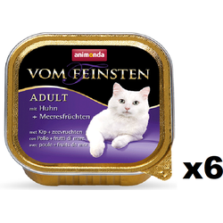 Animonda Cat Vom Feinsten Adult Hühn und Meeresfrüchten 6x100g (Rabatt für Stammkunden 3%)