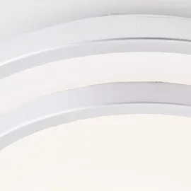 Lightbox 1 LED Ø 28 cm Metall/Kunststoff silber/weiß