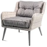 TexDeko Gartenpolster 55 x 55 x 12 cm grau 2-tlg.