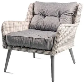 TexDeko Gartenpolster 55 x 55 x 12 cm grau 2-tlg.