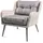 TexDeko Gartenpolster 55 x 55 x 12 cm grau 2-tlg.
