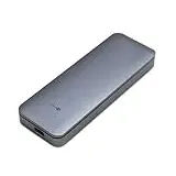 SIMPLETEK - Externe SSD 2TB M.2 NVMe PCIe | USB 3.1 Gen2 (10Gbps) Typ-C Box | Aluminium mit USB-A-Adapter | NICHT SATA