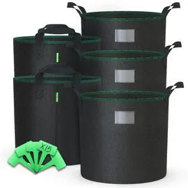 VOUNOT Pflanzsack 65L 5er Set