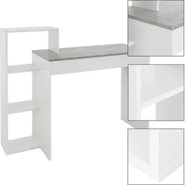 ML-Design Schreibtisch Regal, 110x72x40 cm, Holz, 2-in-1 System, für Zuh... - Grau