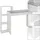 ML-Design Schreibtisch Regal, 110x72x40 cm, Holz, 2-in-1 System, für Zuh... - Grau