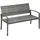 Outsunny Gartenbank 119 x 60 x 57 cm Grau