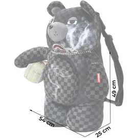 Sprayground Sip N’ Smoke Moneybear Grau/Rot/Schwarz/Weiß