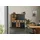MASSIVMOEBEL24.DE Highboard 140 x 160 x 45 cm Natur klar lackiert / Schwarz