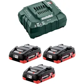 Metabo Basis-Set LiHD 18 V 3 x 4,0 Ah + Ladegerät 685132000