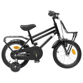 vidaXL Kinderfahrrad 16 Zoll schwarz