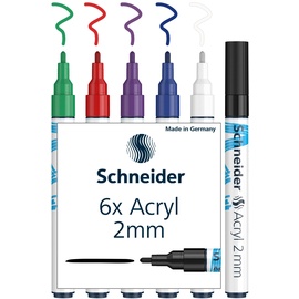 Schneider Paint-It 310 V1 Acrylstifte farbsortiert 2,0 mm 6 St.