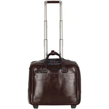 Piquadro Blue Square 2 Rollen Businesstrolley Leder 37 cm Laptopfach rot