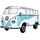 BRISA VW Collection Wandtattoo Bulli, Samba Classic Blue