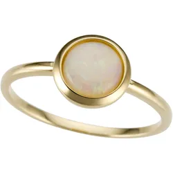 Firetti Goldring »Schmuck Geschenk Gold 333 Damenring Goldring Edelstein Farbstein Opal«, mit Opal Firetti gelbgoldfarben-weiß + weiß 16