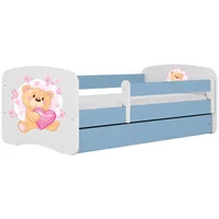 Raumhirsch furniture Kinderbett, Blau, Holzwerkstoff, Holzwerkstoff, 1 Schubladen, 80x180