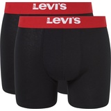 Levis Levis, Herren, Solid Basic Boxer, black/red, XXL