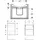 Geberit Waschtischunterschrank 2 Schubladen 50,4 x 60,6 x 40,5 cm Lava