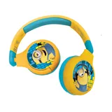 Lexibook HPBT010DES Despicable Me 2-in-1-Bluetooth-Kopfhörer für Kinder Stereo Wireless Wired Kindersicher für Jungen Mädchen, faltbar, gelb