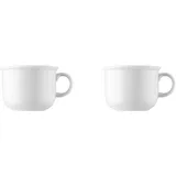 Thomas 2 x Kaffee-Obertasse - Trend Weiß 11400-800001-14742 Porzellan Geschirr -