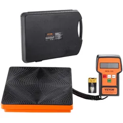 VEVOR Kältemittelwaage 50 kg Laderückgewinnung Freonwaage, mit Kabelgebundener Fernbedienung, 2 g Hochpräzise Elektronische Digitale Rückgewinnungsgewichtswaage mit Koffer & Trockenbatterie