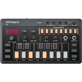 Roland Aira J-6 Chord Synthesizer + Bonus In-Ear Kopfhörer Synthesizer, Schwarz